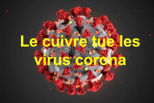 Le cuivre tue des virus Corona